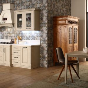 Cucina bassa stile new classic Paola Elisa mobili