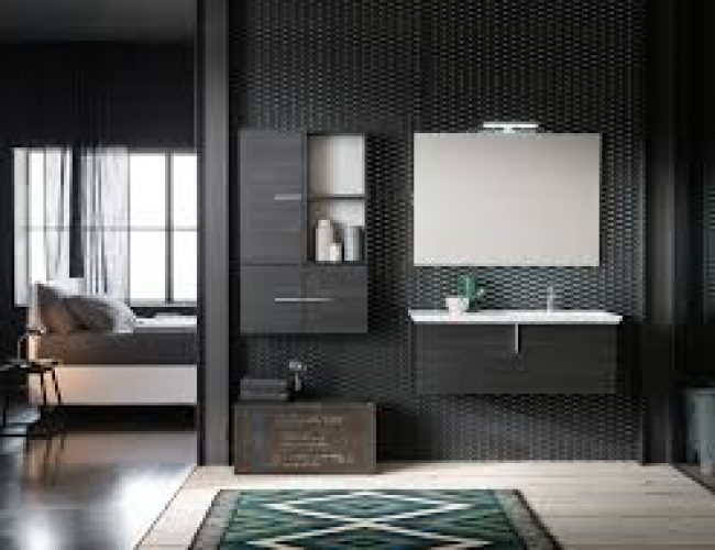 mobile bagno colore scuro