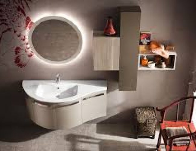 mobile bagno sagomato