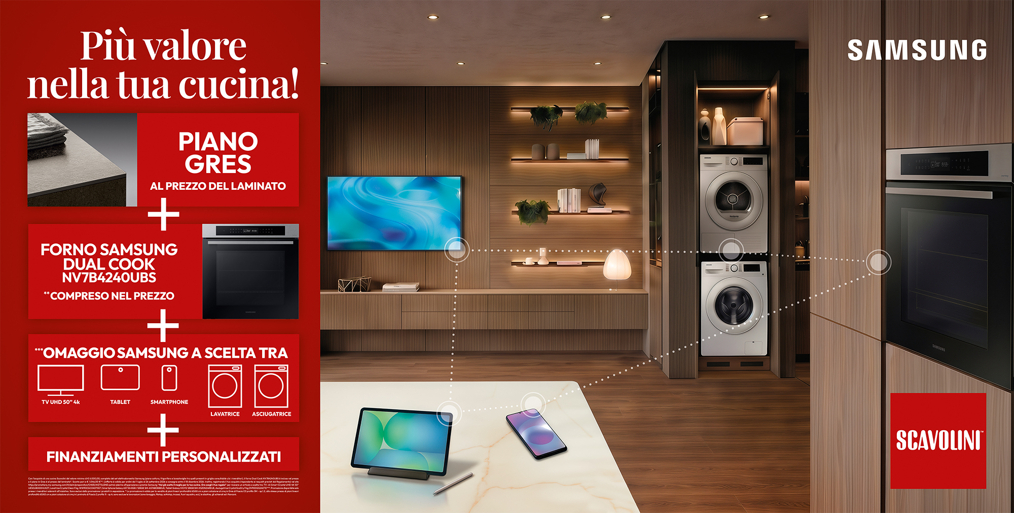 Nuova promo Scavolini in accordo con Samsung